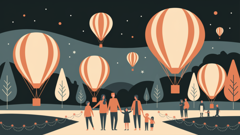 Edgewood hosts first holiday balloon glow at Venus Park for families