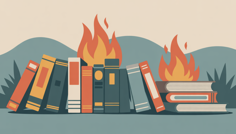 Fires break out at Quirky Books encampment, nearby vacant restaurant