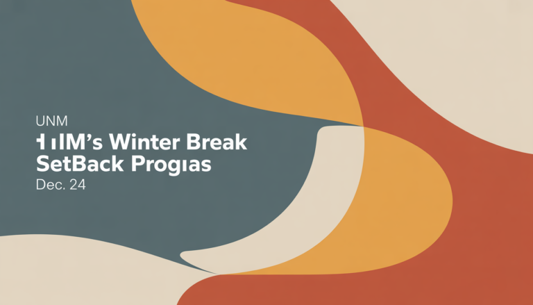 UNM's Winter Break Setback Program begins Dec. 24