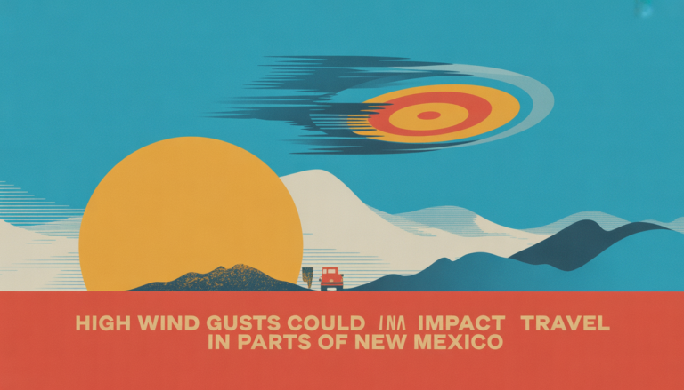 High wind gusts could impact travel in parts of New Mexico