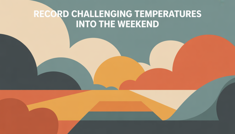 Record challenging temperatures into the weekend