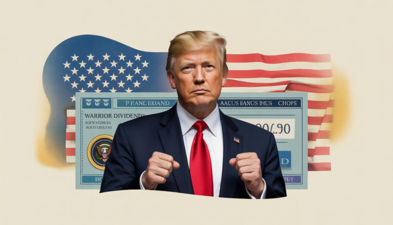 President Trump announces 'warrior dividend' bonus checks for US troops