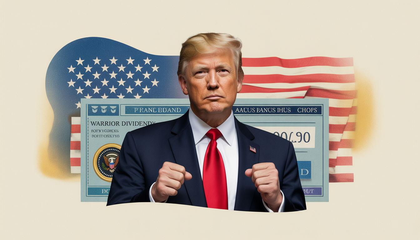 President Trump announces 'warrior dividend' bonus checks for US troops