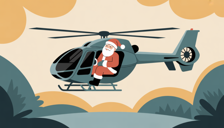 TOUCHDOWN: Helicopter delivers Santa to SRMC